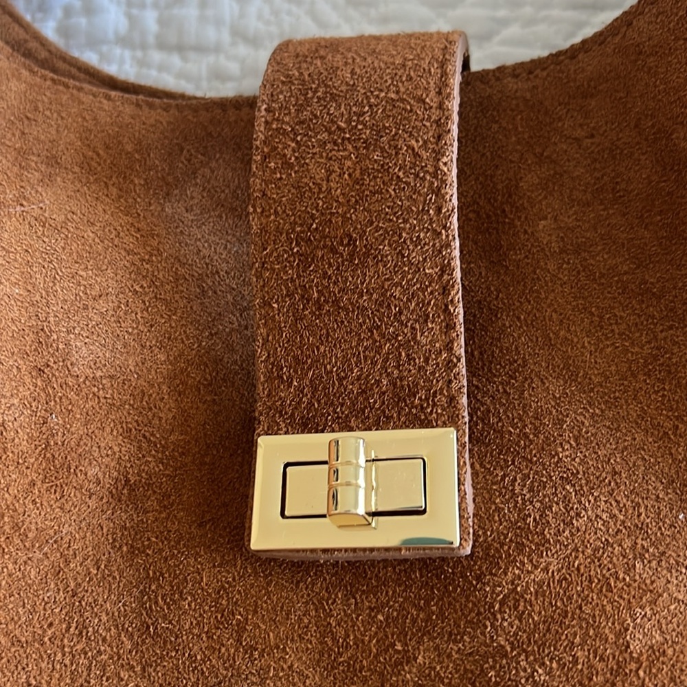 Viola Castellani Brown Suede Women's Bag - Picture 5 of 10